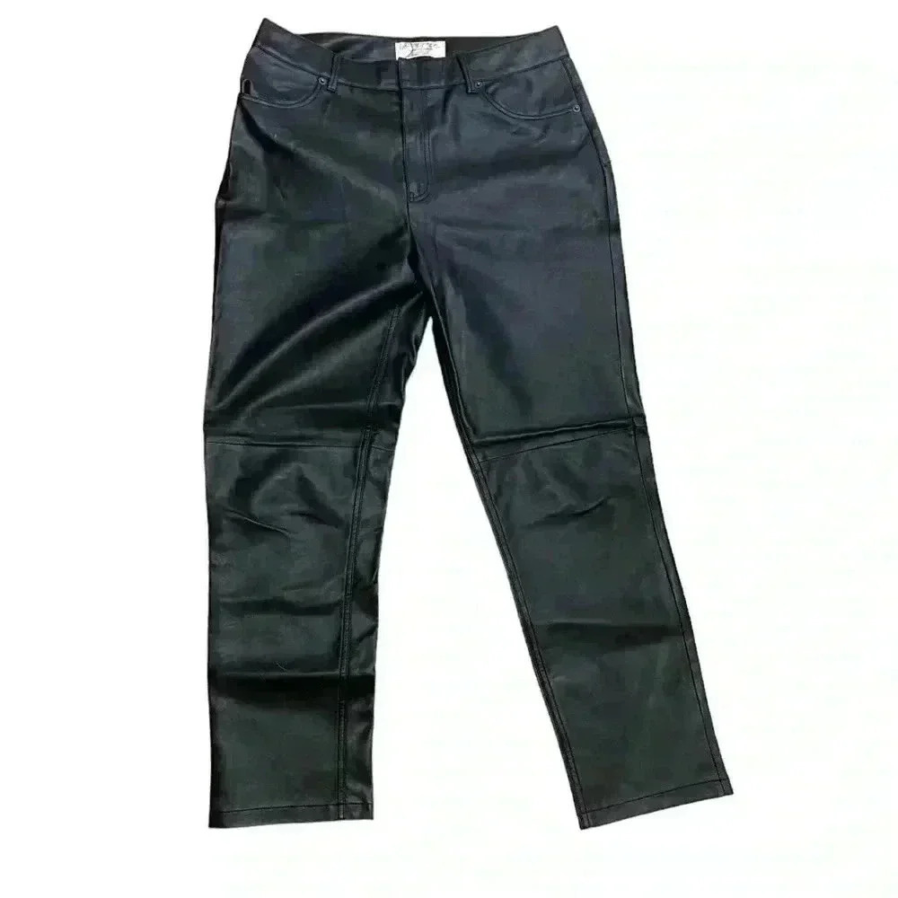 Free People Faux Leather Pants - Picture 2 of 5